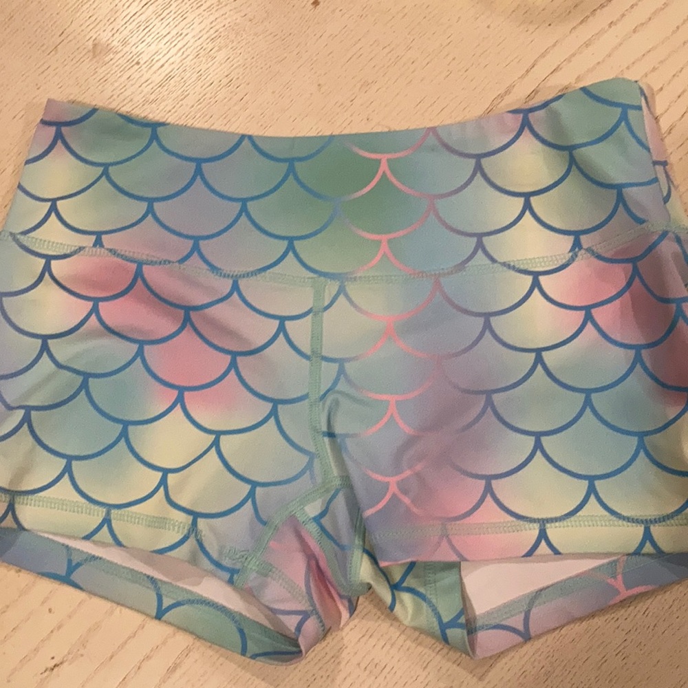 Feed me fight me mermaid shorts